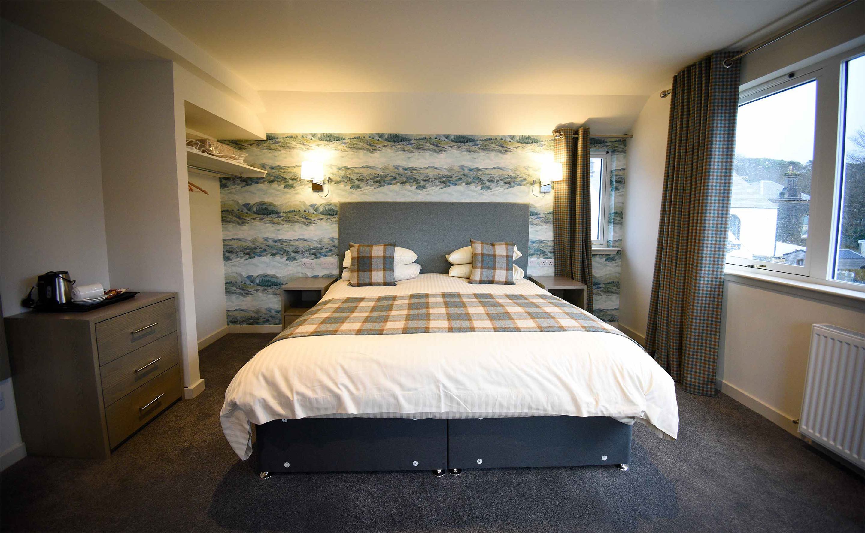 Premier Double Room accommodation at our Portree Hotel with Freeview TV WIFI and private parking