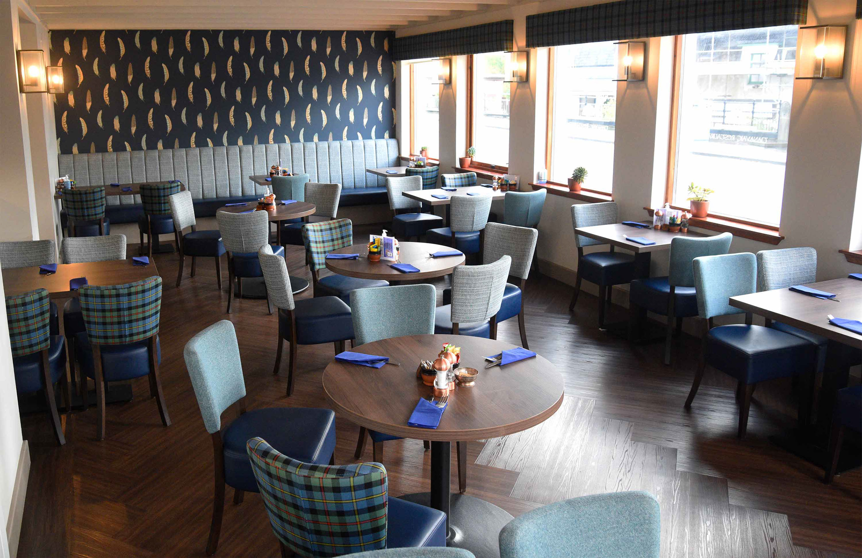 The Tianvaig Restaurant in Portree offers excellent seafood wine and skye ale